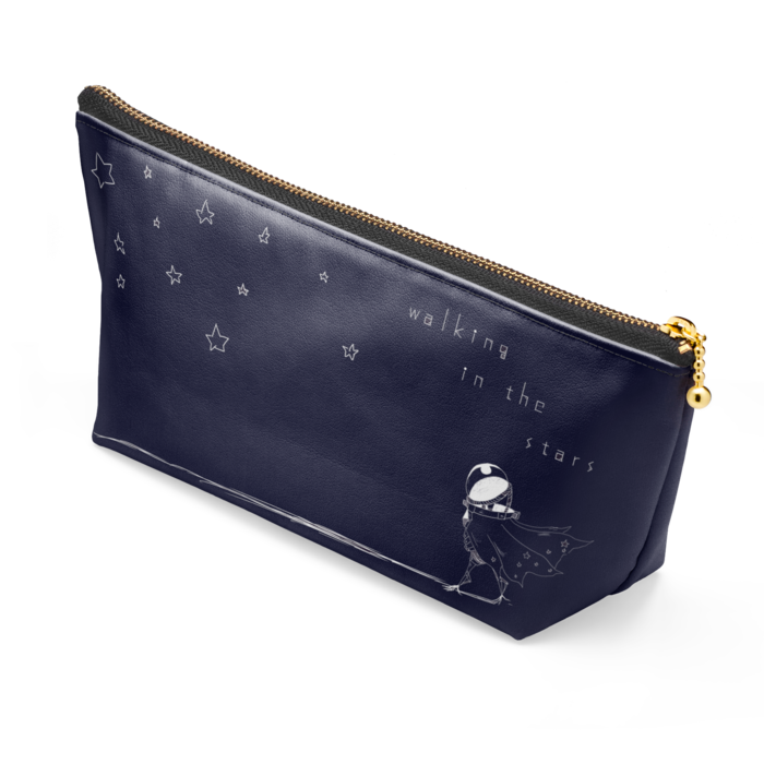 ポーチ - 長さ21.5cm / 高さ10cm - ブラック
