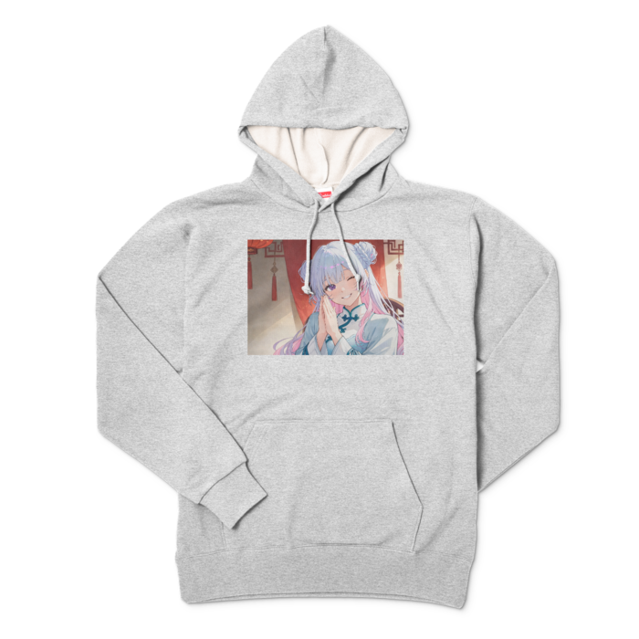 パーカー - XL - 杢グレー