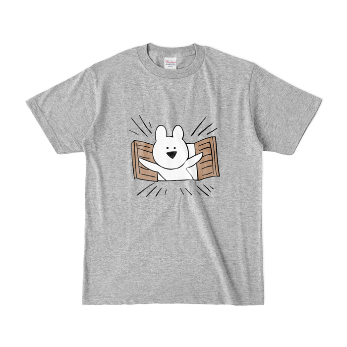 カラーTシャツ(濃色) - S - 杢グレー