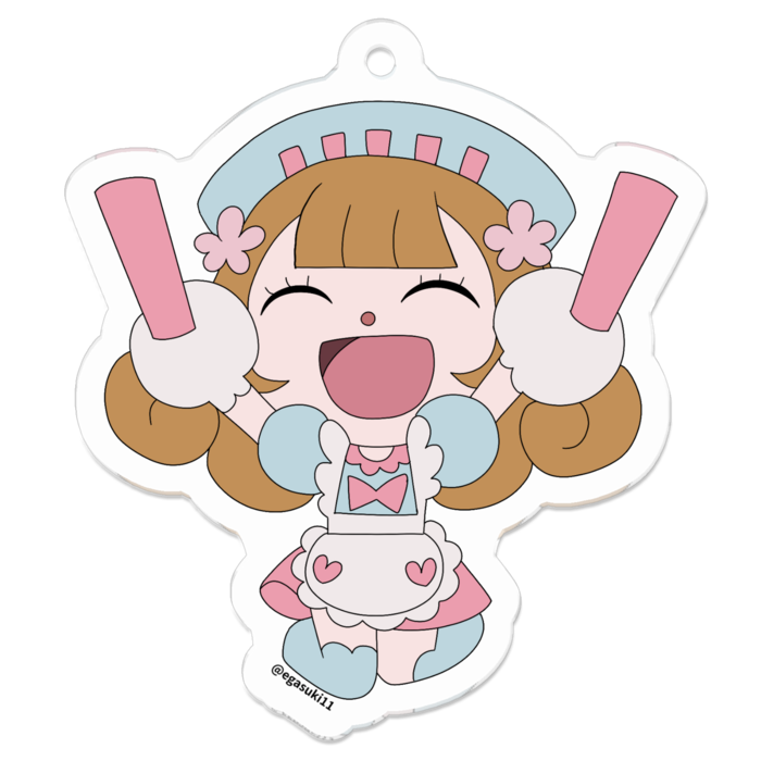 アクリルキーホルダー - 50 x 50 (mm)