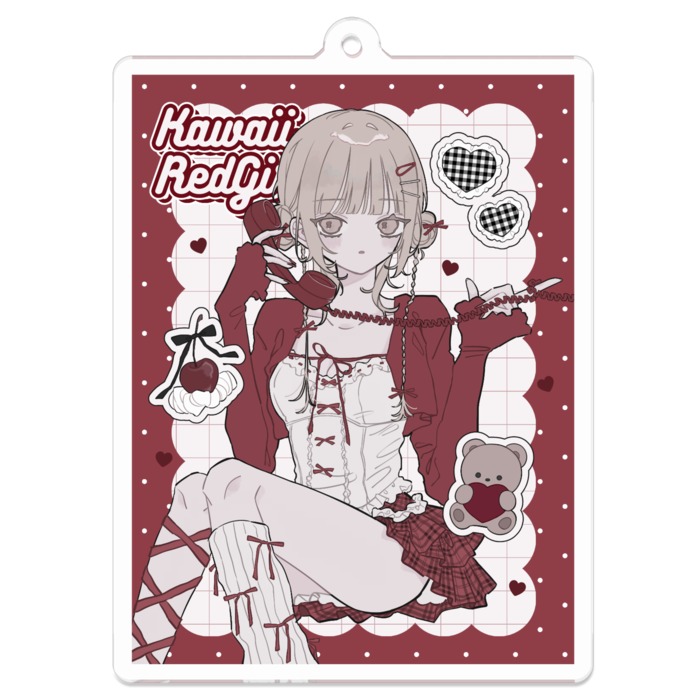 アクリルキーホルダー - 70 x 70 (mm)