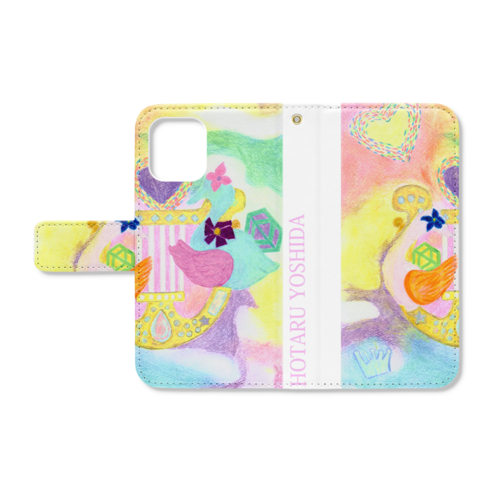 手帳型iPhoneケース - iPhone12 mini - ストラップ穴 あり