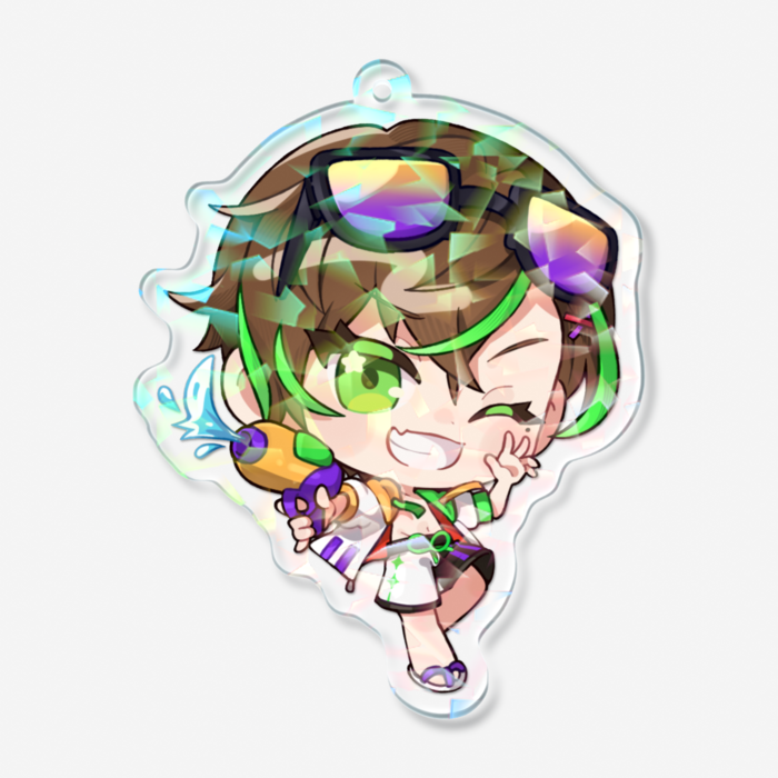 ホログラムアクリルキーホルダー - 70 × 70mm