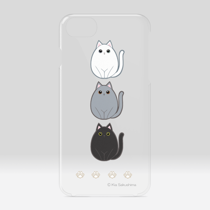 ムジころねこクリアiPhoneケース - iPhone 6 / 7 / 8 / SE2