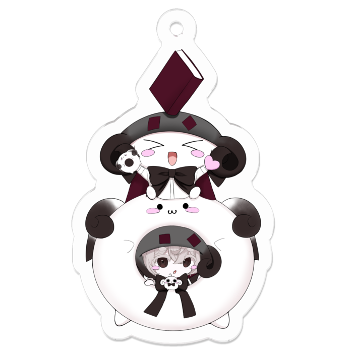 博士(本有)アクリルキーホルダー - 50 x 50 (mm)