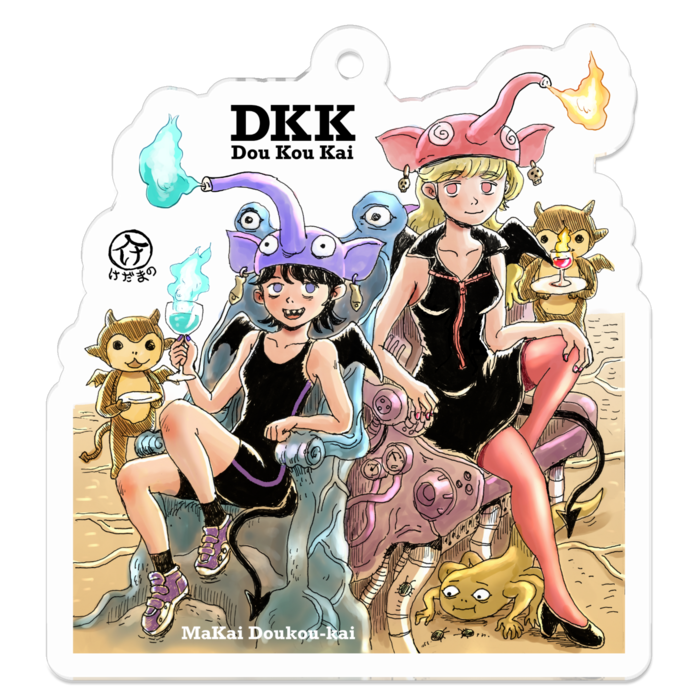 アクリルキーホルダー（コーティング） - 50 x 50 (mm)