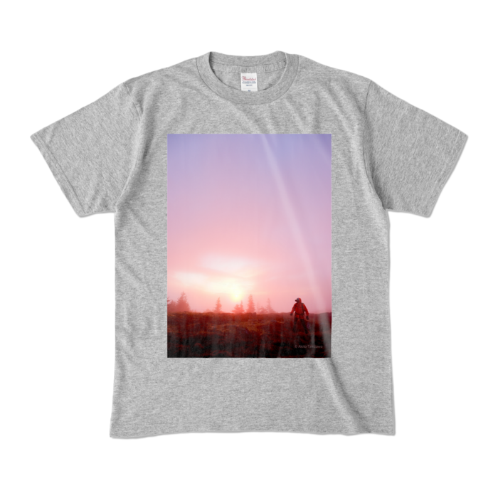 カラーTシャツ - M - 杢グレー (濃色)