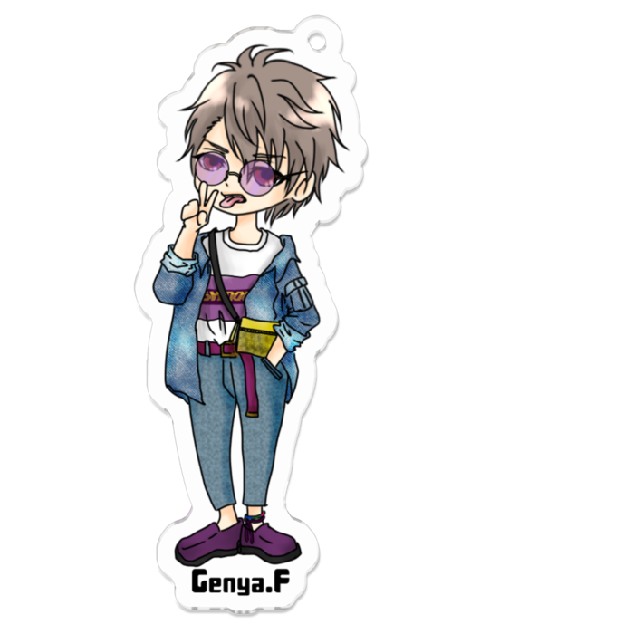 アクリルキーホルダー - 70 x 70 (mm)