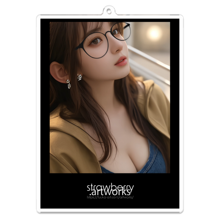 アクリルキーホルダー（コーティング） - 100 x 100 (mm)