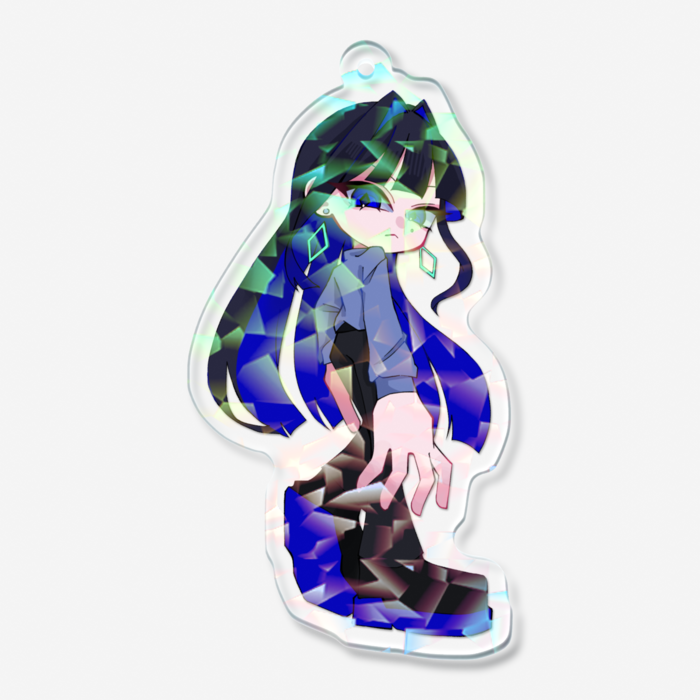ホログラムアクリルキーホルダー - 70 × 70mm