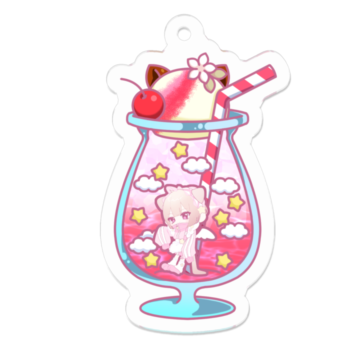 スペシャルドリンクキーホルダー -茉如和華-