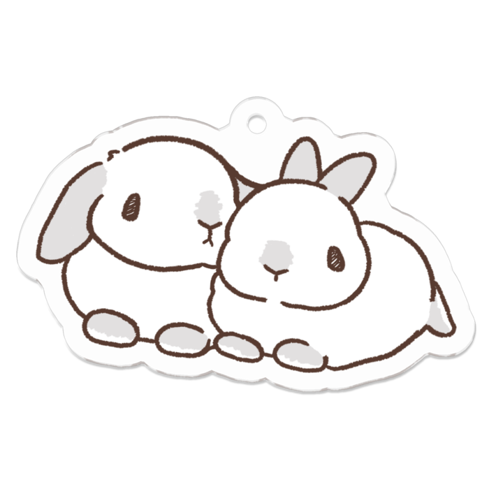アクリルキーホルダー - 50 x 50 (mm)