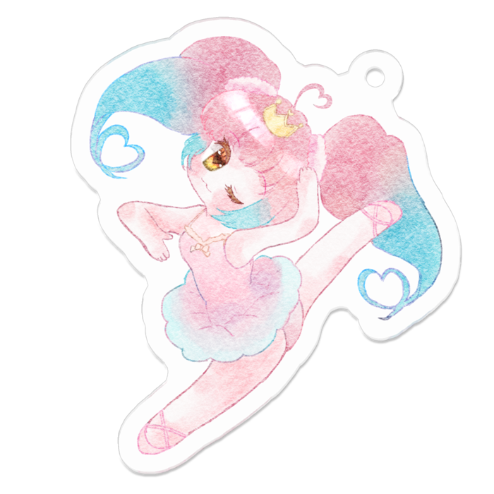 アクリルキーホルダー（コーティング） - 50 x 50 (mm)