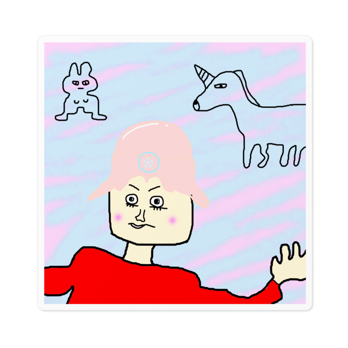 ステッカー - 100 x 100 (mm)