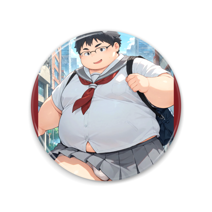 【缶ミラー】スカート学生 - 75mm