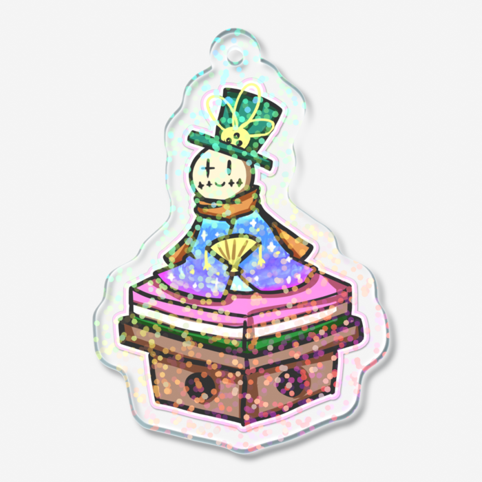 ホログラムアクリルキーホルダー - 50 × 50mm