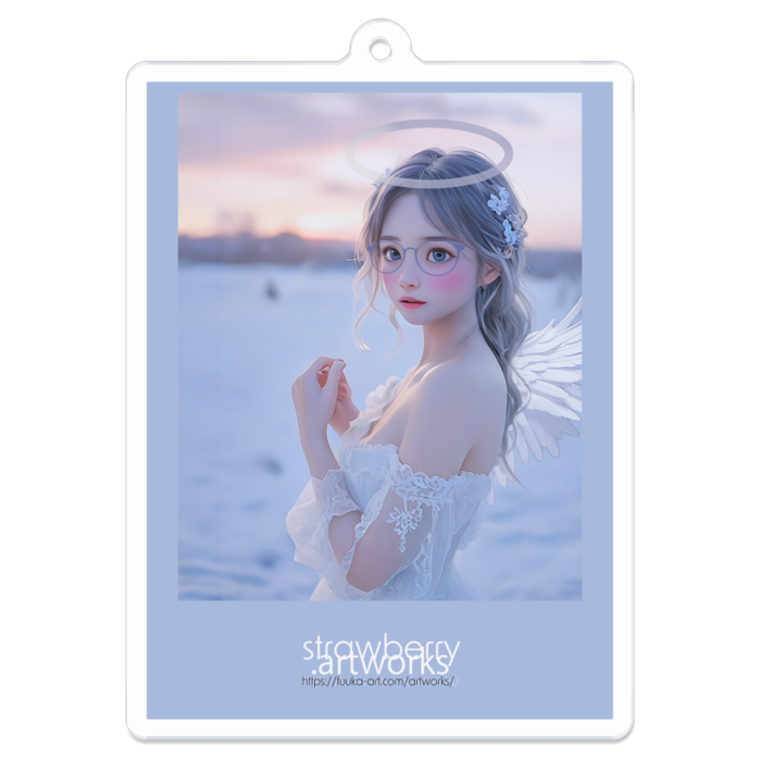 アクリルキーホルダー（コーティング） - 70 x 70 (mm)