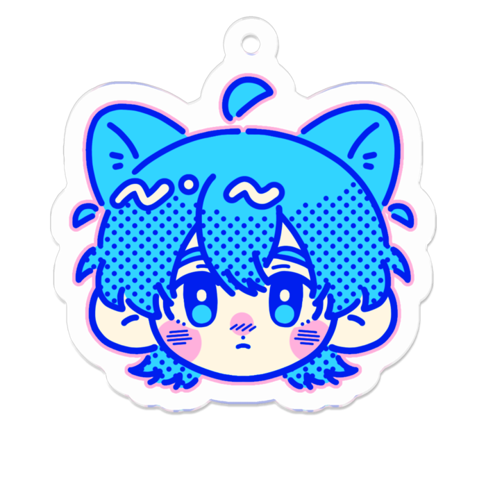 レトロポップネコボーイアクキー - pakyarou - BOOTH