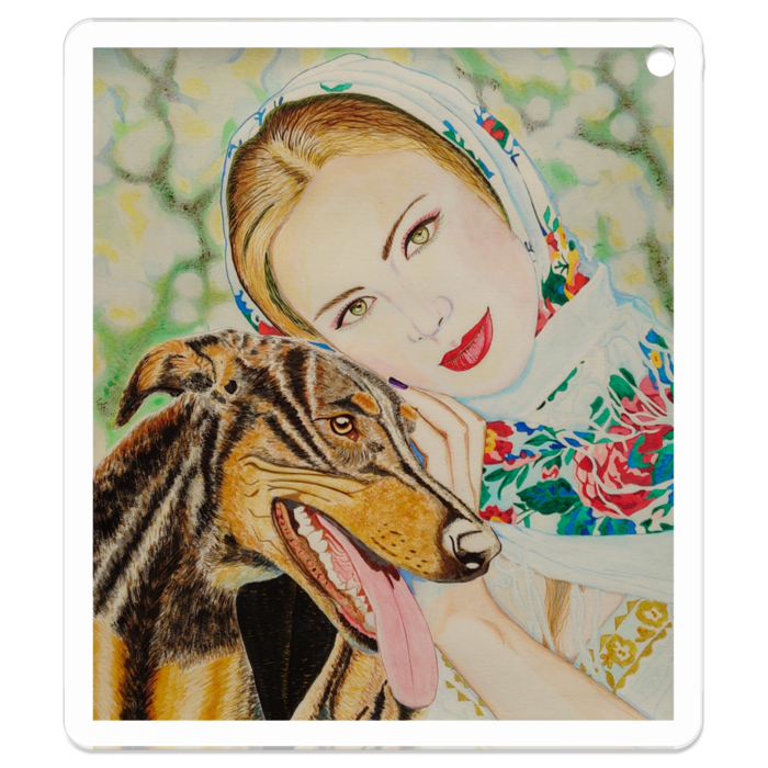 アクリルキーホルダー - 50 x 50 (mm)