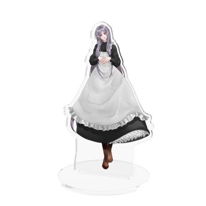 メイド服Ver.アクリルフィギュア - 100x100mm