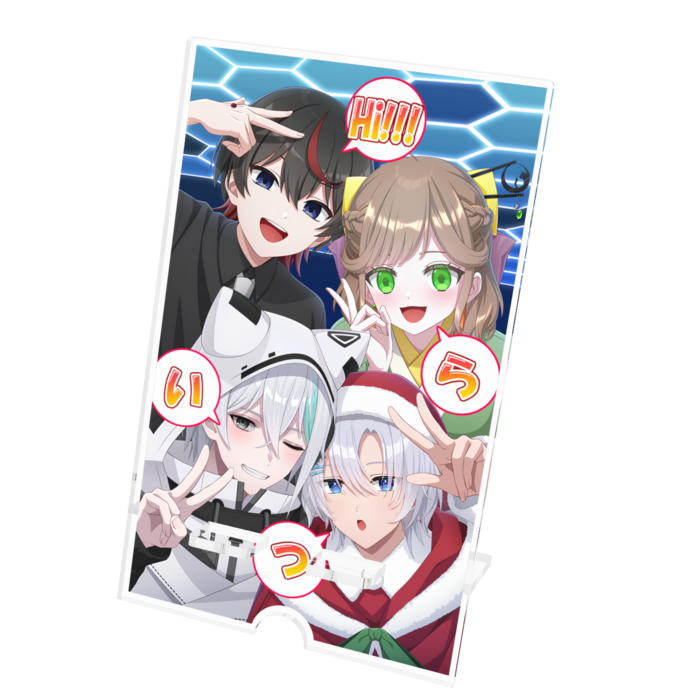 アクリルスマホスタンド - 100x160mm(ケーブル穴あり)