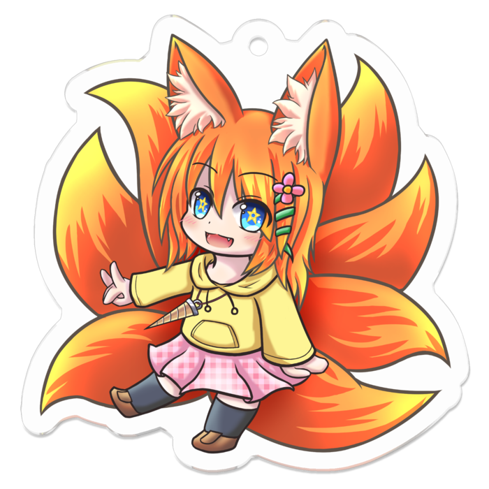 アクリルキーホルダー - 50 x 50 (mm)