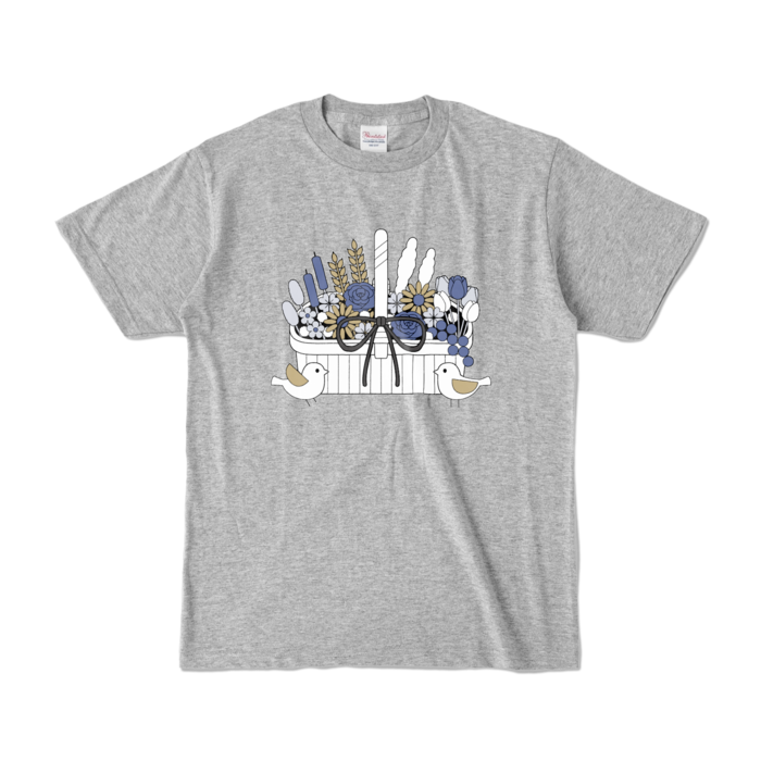 カラーTシャツA　灰色　S