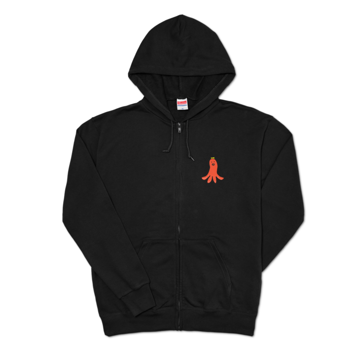 ジップパーカー - XL - ブラック
