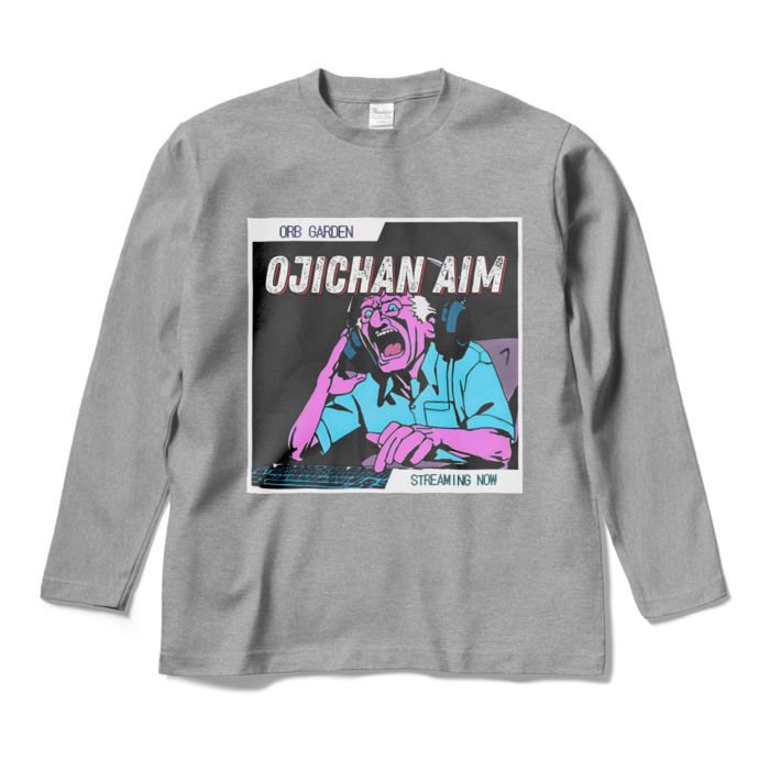 ロングスリーブTシャツ - M - 杢グレー