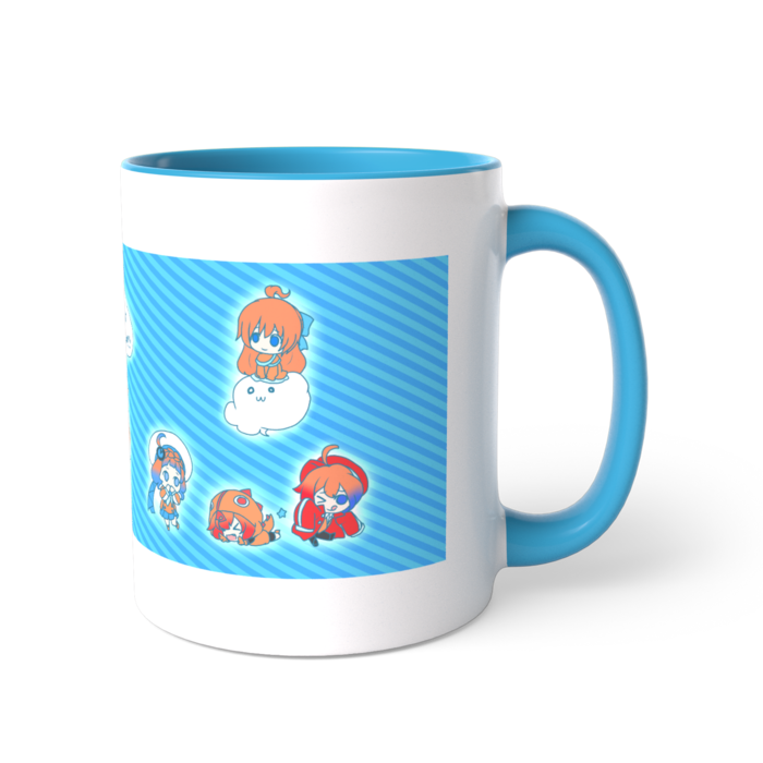 ツートンカラーマグカップ - 直径 8.2cm / 高さ 9.5cm