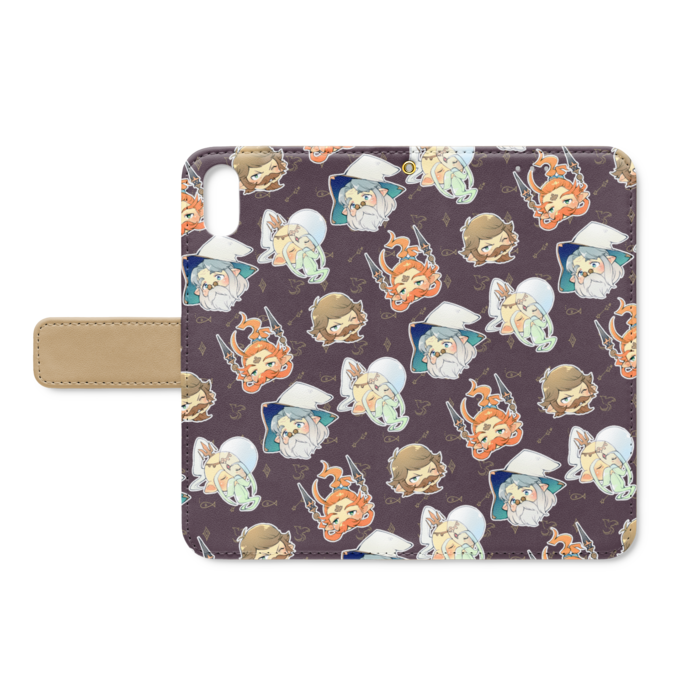 手帳型iPhoneケース - iPhone XS / X - ストラップ穴 あり