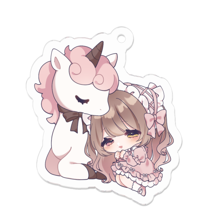 アクリルキーホルダー - 50 x 50 (mm)