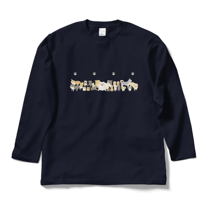 ロングスリーブTシャツ　紺　L