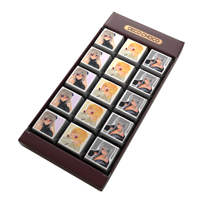 DECOチョコ - 列ごとにデザイン