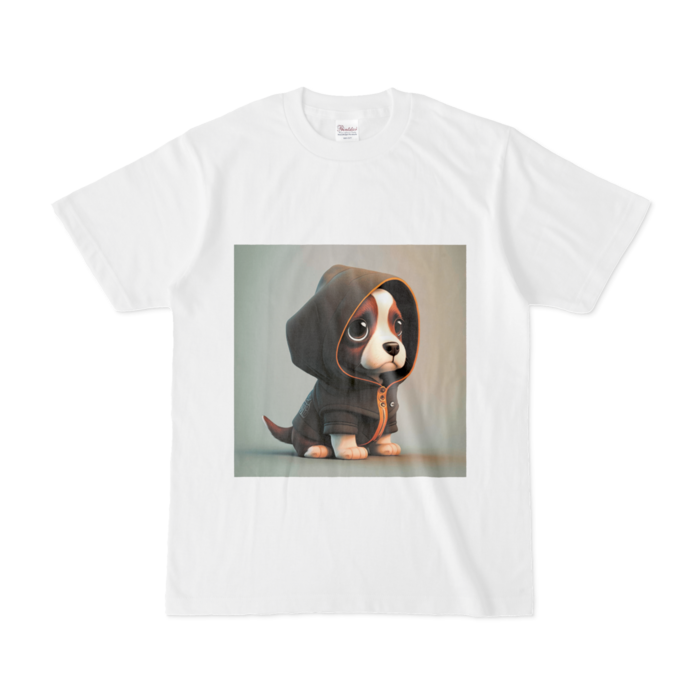 Tシャツ - S - 白(犬）