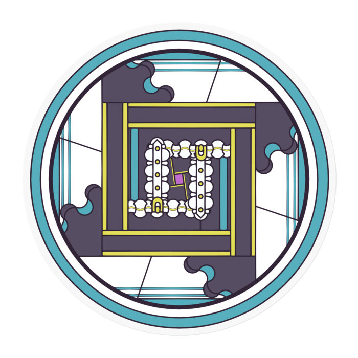 ステッカー - 100 x 100 (mm)
