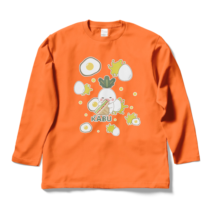 ロングスリーブTシャツ - L - オレンジ