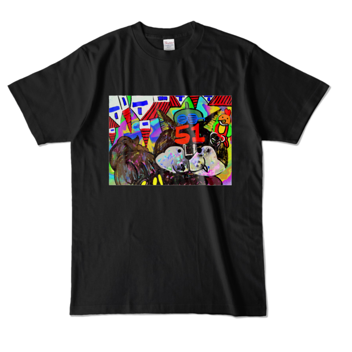 カラーTシャツ - L - ブラック (濃色)