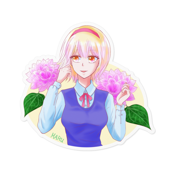 ステッカー 白- 100 x 100 (mm)(1)