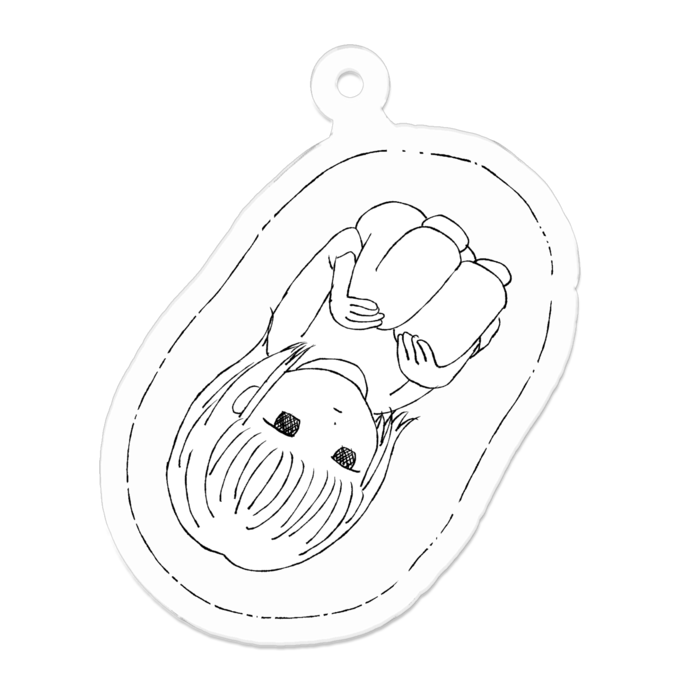 アクリルキーホルダー - 50 x 50 (mm)