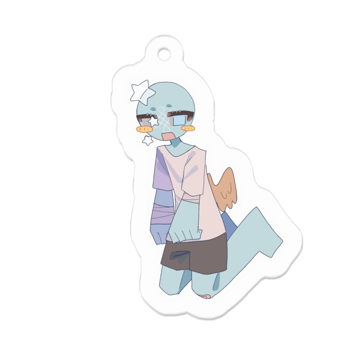 アクリルキーホルダー - 50 x 50 (mm)