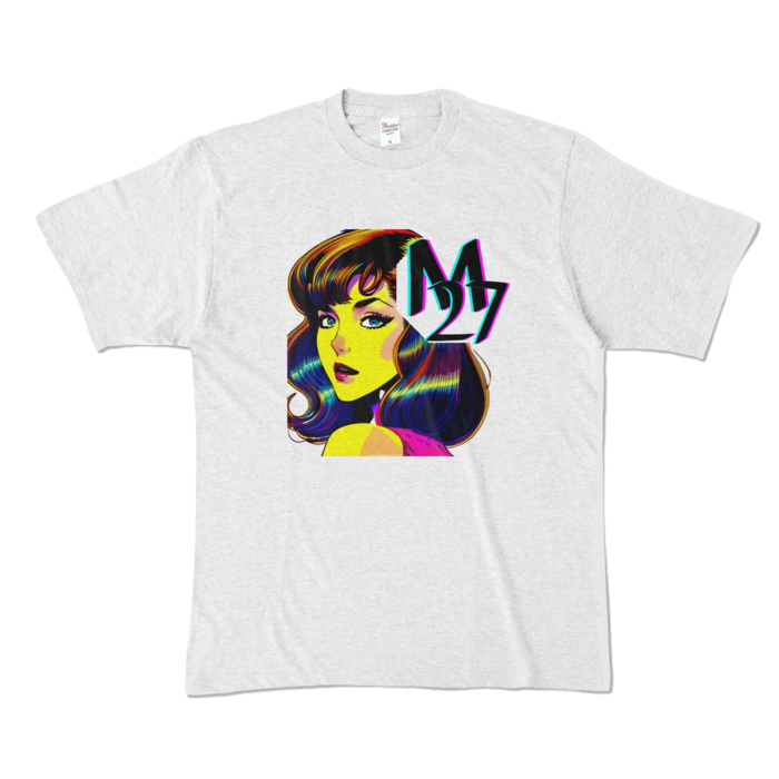 Color T-shirt - XL - Ash (Light)カラーTシャツ - XL - アッシュ (淡色)