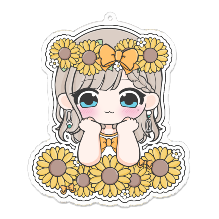 アクリルキーホルダー - 100 x 100 (mm)