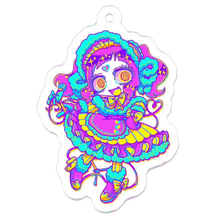 アクリルキーホルダー - 50 x 50 (mm)