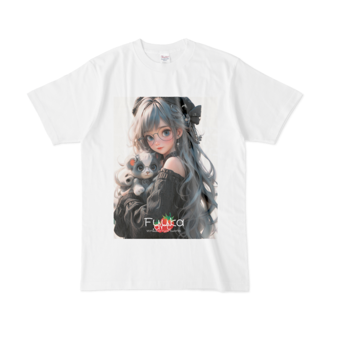 Tシャツ - L - 白(1)イチゴ付き