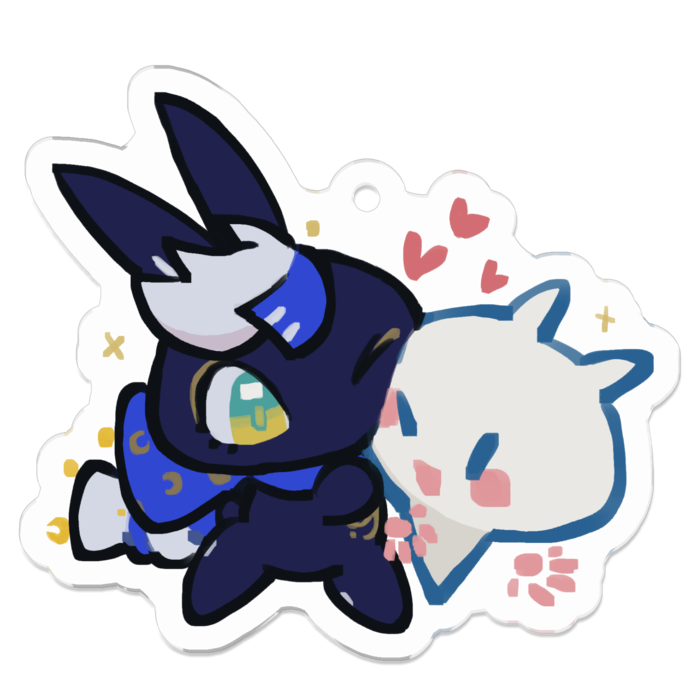 ぎゅっとロメオットとつきうさぎ