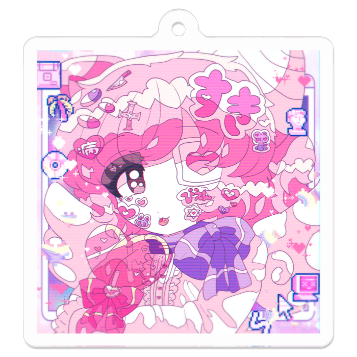 アクリルキーホルダー - 50 x 50 (mm)