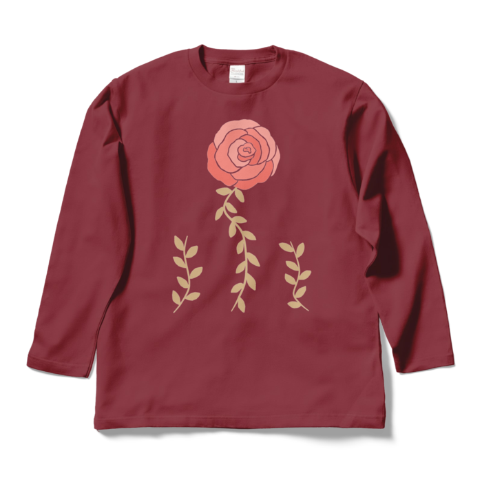 ロングスリーブTシャツ - L - バーガンディ