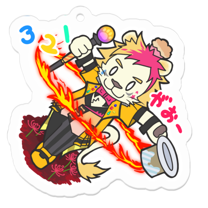 アクリルキーホルダー - 50 x 50 (mm)