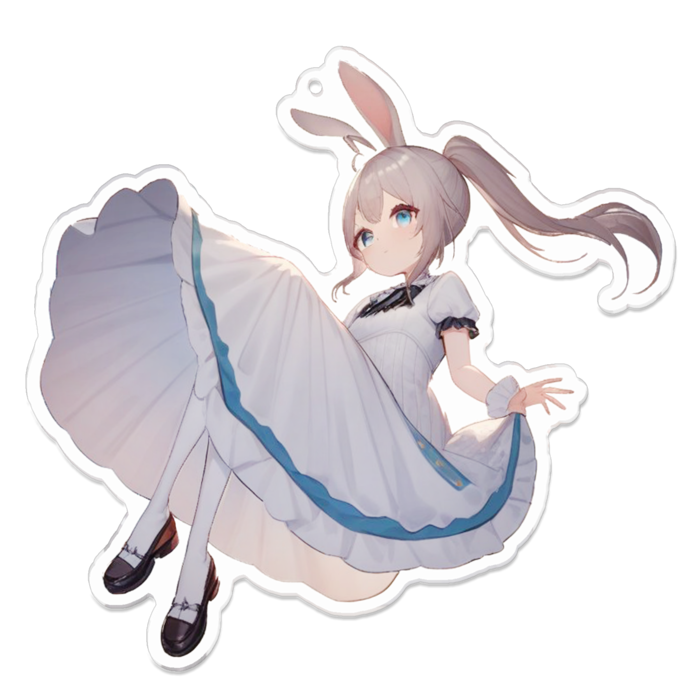 アクリルキーホルダー（コーティング） - 100 x 100 (mm)